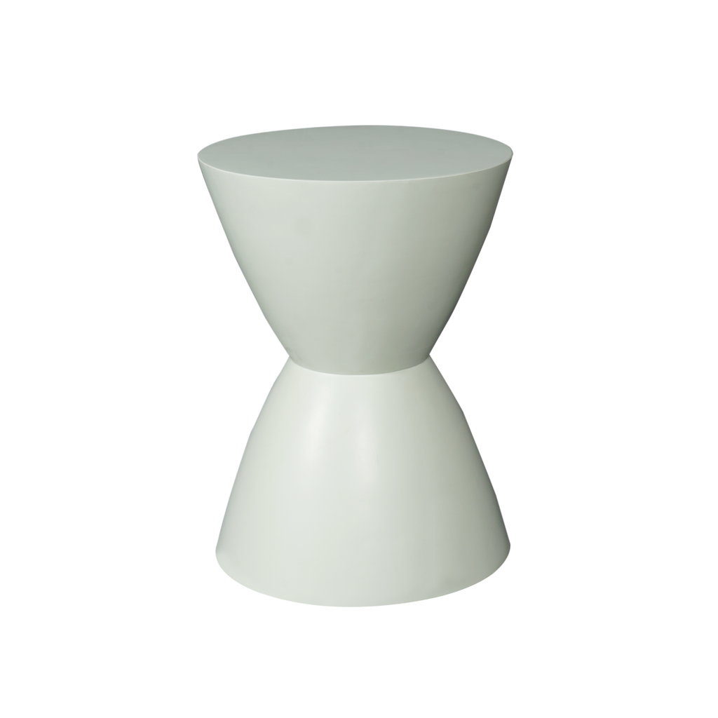 Beistelltisch Abbey Grün – Massives Mangoholz, einzigartiges Design, 33x33x45 cm