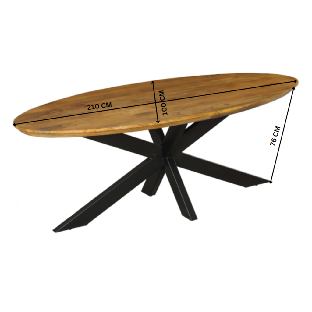 Bücherregal Bali Schwarz – Mangoholz mit modernem Design, 5 offene Fächer & 2 Türen mit Push-to-Open, 90 x 45 x 200 cm