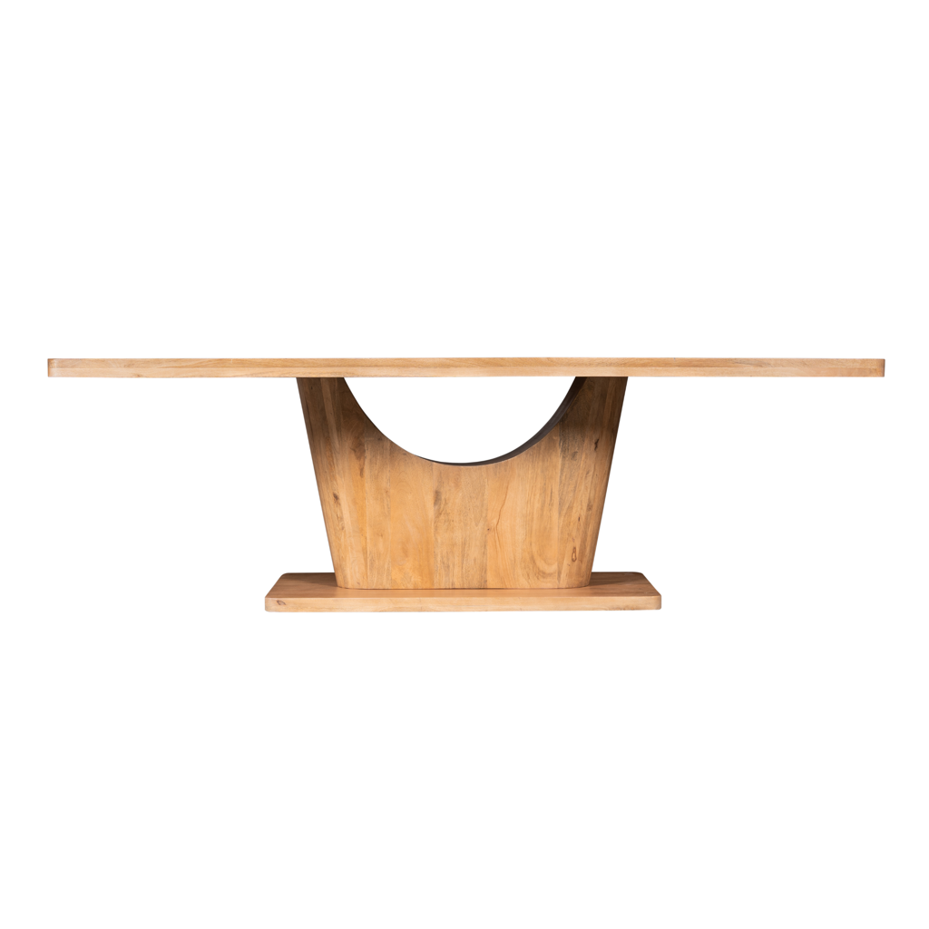 Esstisch CocoMer Natur – Massives Mangoholz Naturfarben, 200 x 110 x 76 cm