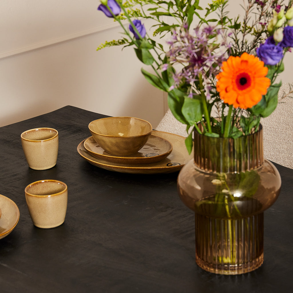 Esstisch Baltimore Schwarz–Mangoholz, 220x100 cm, Unikat mit Baumkante