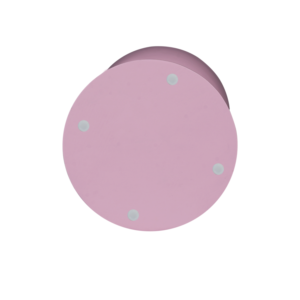 Beistelltisch Jean 30x30x40 cm – moderner Designer-Tisch aus Mangoholz in Rosa mit einzigartigem Look