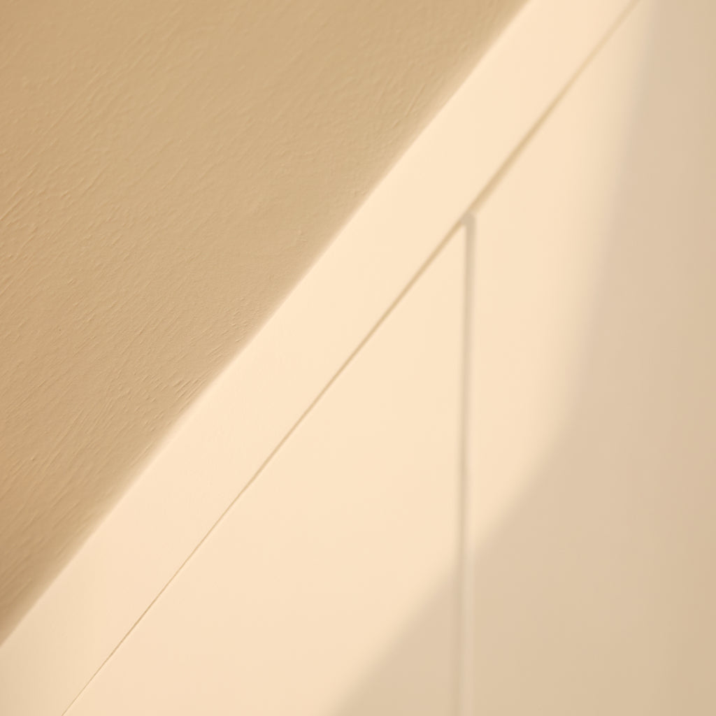 Sideboard Bali Sand 200x45x80 cm – modernes Mangoholz mit 4 Türen & Push-to-Open-System