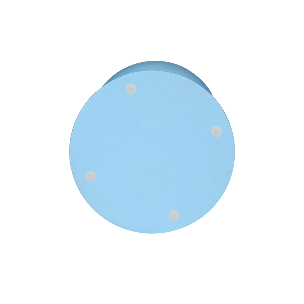 Beistelltisch Jean Blau – Design-Tisch aus Mangoholz mit blauem Finish, 30 x 30 x 40 cm, modern & dekorativ