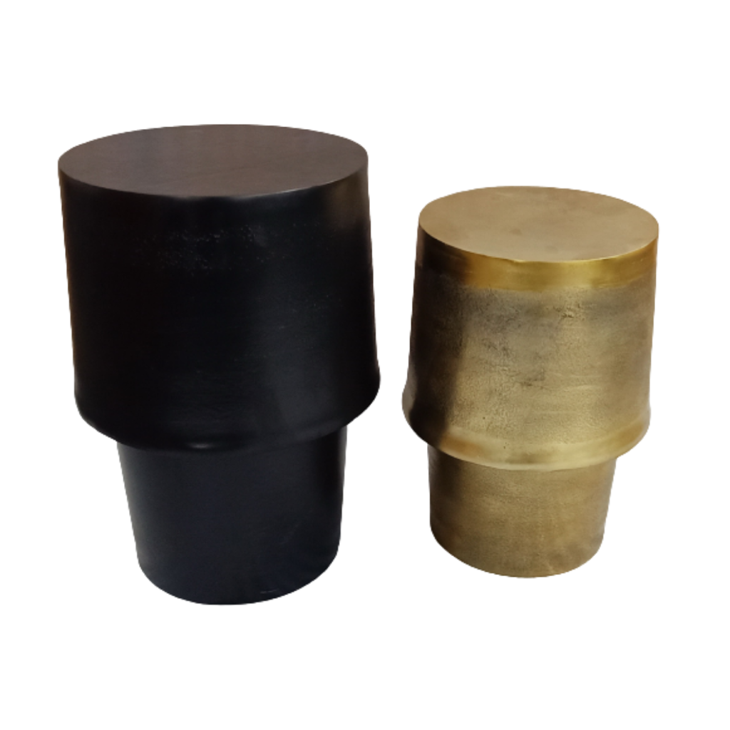 Beistelltisch Glamor Gold 30x30x48 cm – luxuriöser Aluminium Tisch mit edler Oberfläche