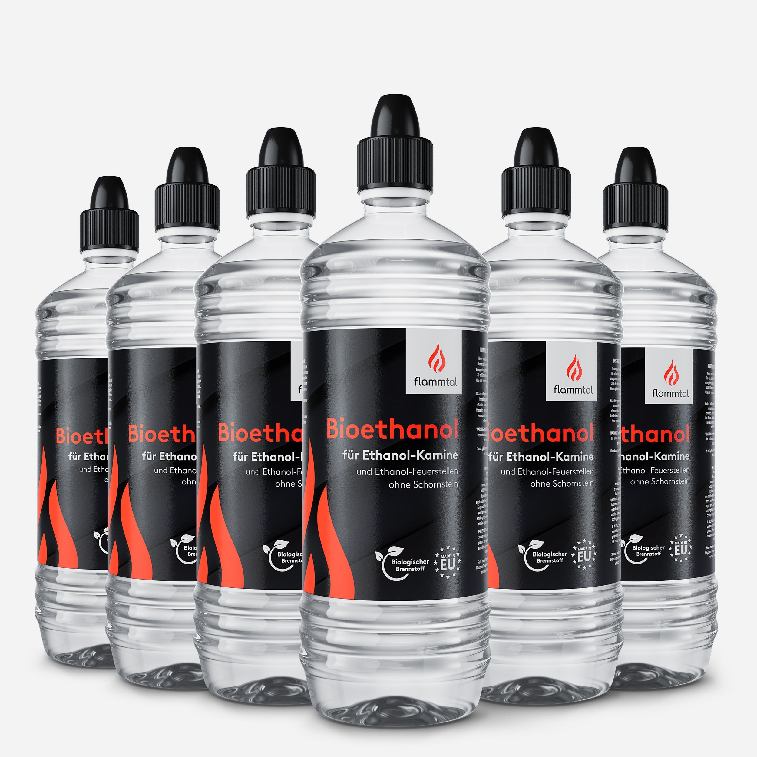 Flüssiges Bioethanol 96,6% (6 x 1 Liter)