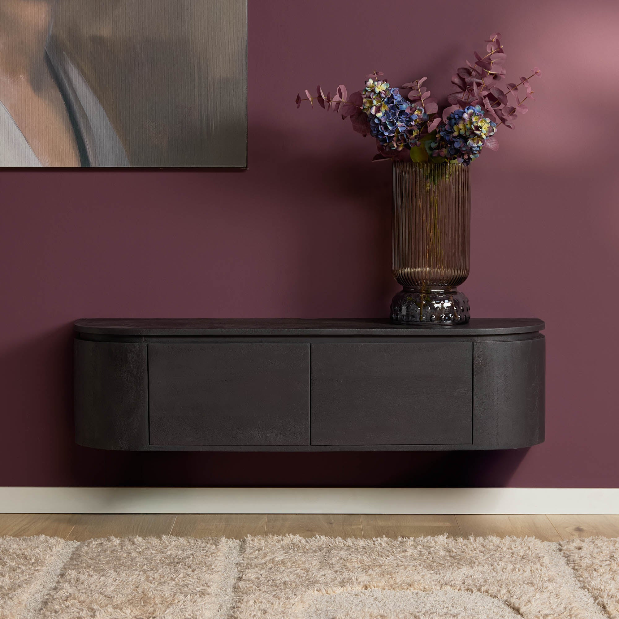 TV-Möbel Excellent Schwarz | 120 cm