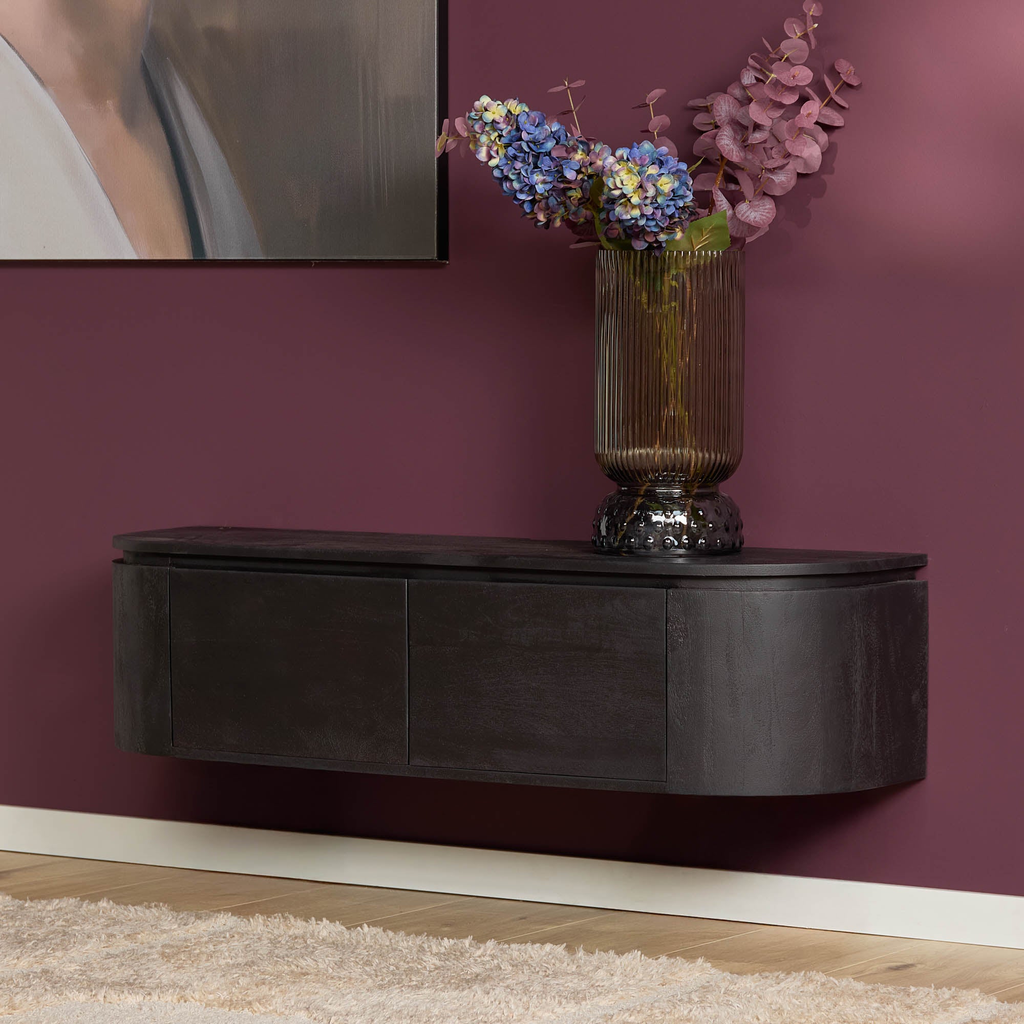 TV-Möbel Excellent Schwarz | 120 cm