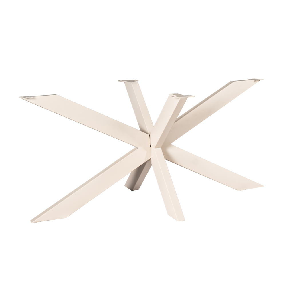 Tischbein Matrix Sand – modernes Metallgestell für Tischplatten, 160 x 80 x 73 cm