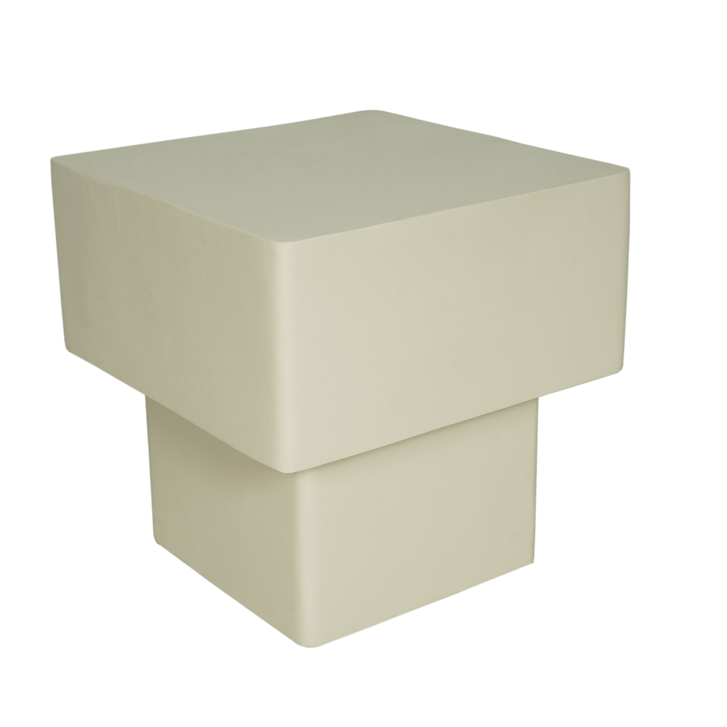 Couchtisch Enzo Walnuss – Massives Mangoholz, rundes Design mit 3 Beinen, 37x37x41 cm