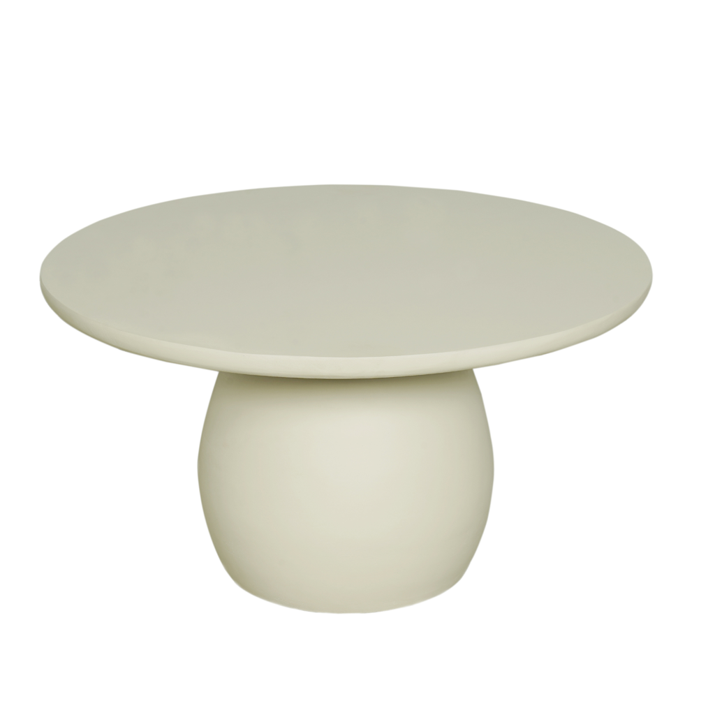 Couchtisch Enzo Walnuss – Massives Mangoholz, rundes Design mit 3 Beinen, 37x37x41 cm