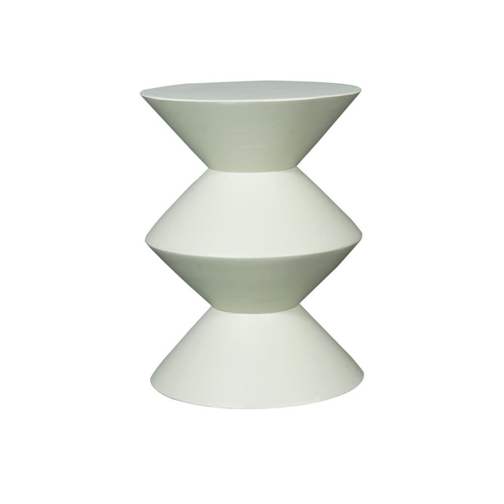 Beistelltisch Abel 33x33x45 cm – Grünes Mangoholz, auffälliges Design & vielseitig kombinierbar