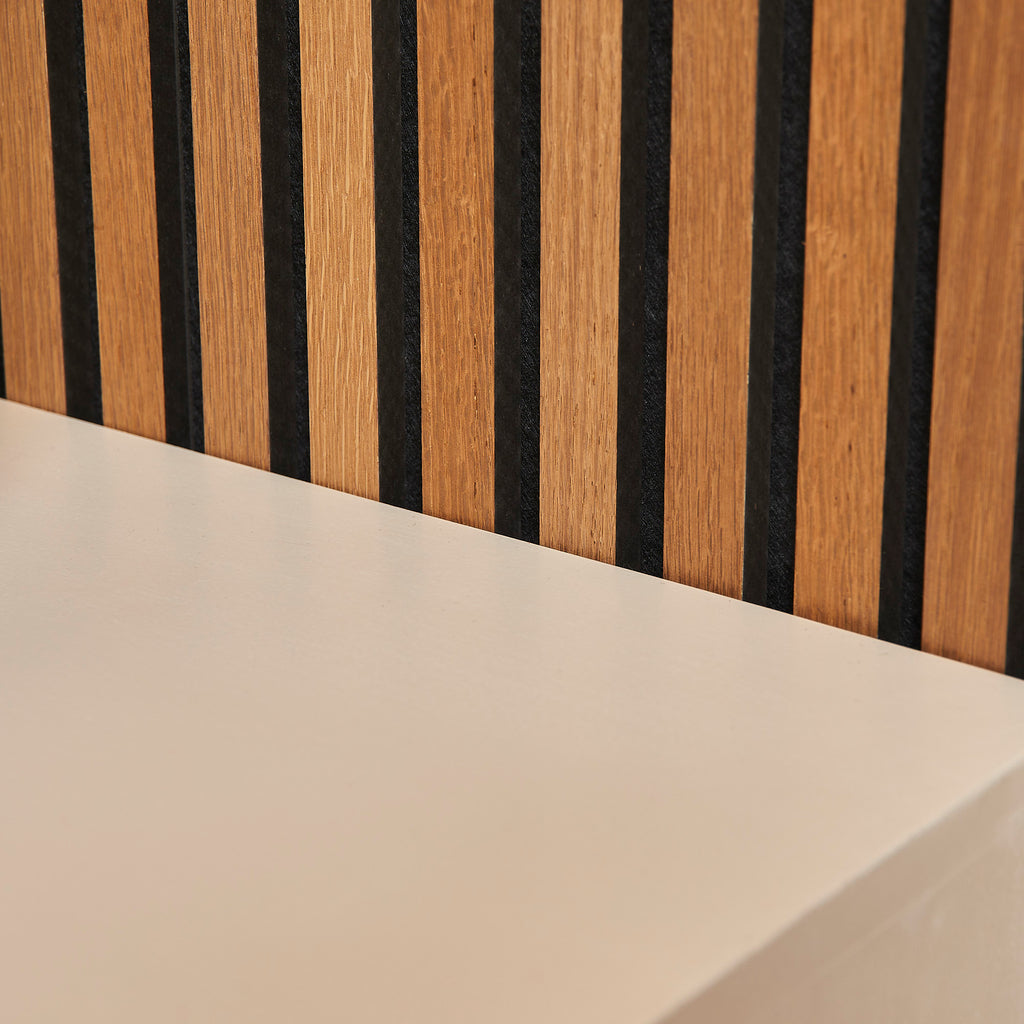 TV-Board Bali Sand 200x42x46 cm – modernes Lowboard aus Mangoholz mit 4 Türen & Push-to-Open-System