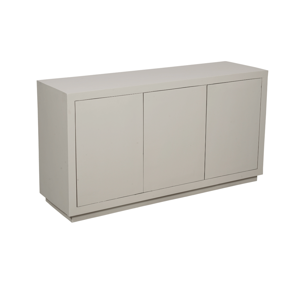 Sideboard Bali Sand – Dressoir aus Mangoholz mit Push-to-Open-Türen, 150 x 45 x 80 cm