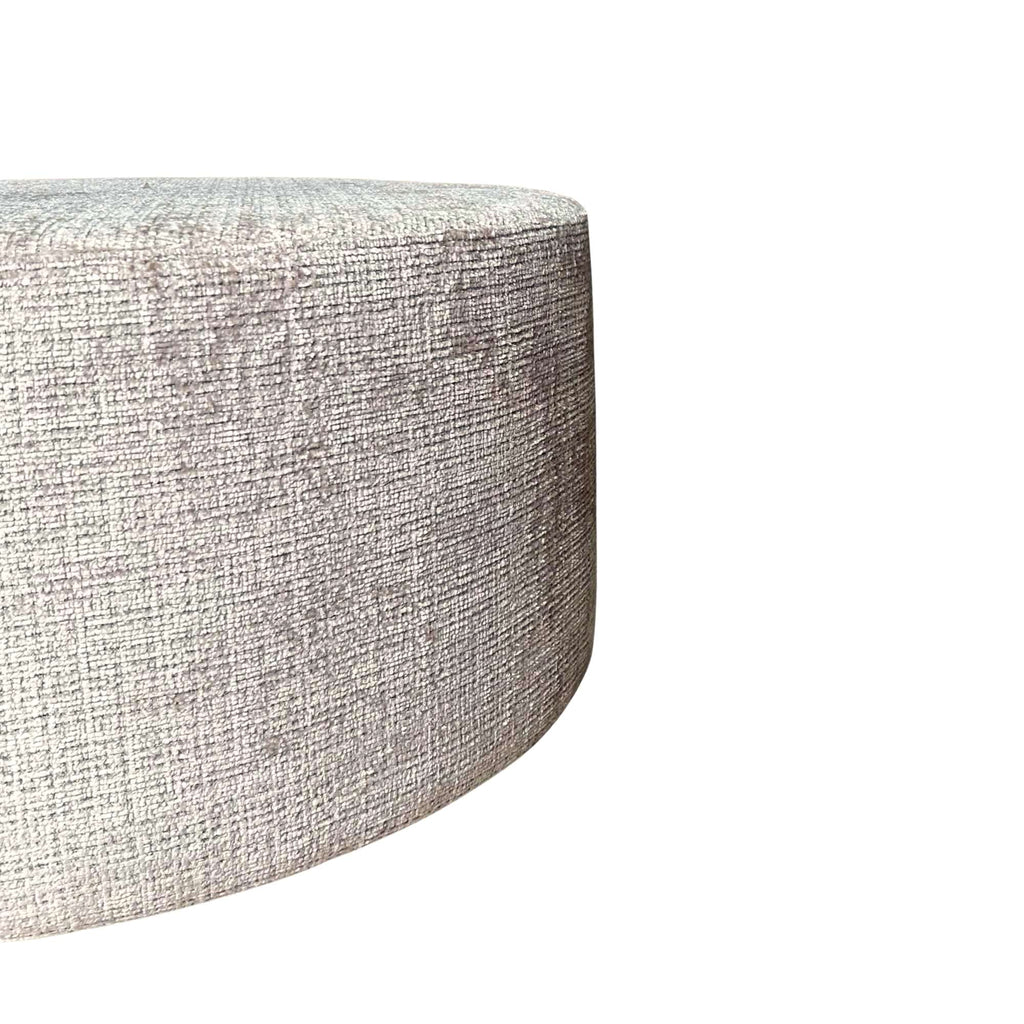 Runder Hocker Beige Ø80 cm – vielseitiger Sitzhocker, Pouf & Fußbank im modernen Design - MeinLieblingsplatz