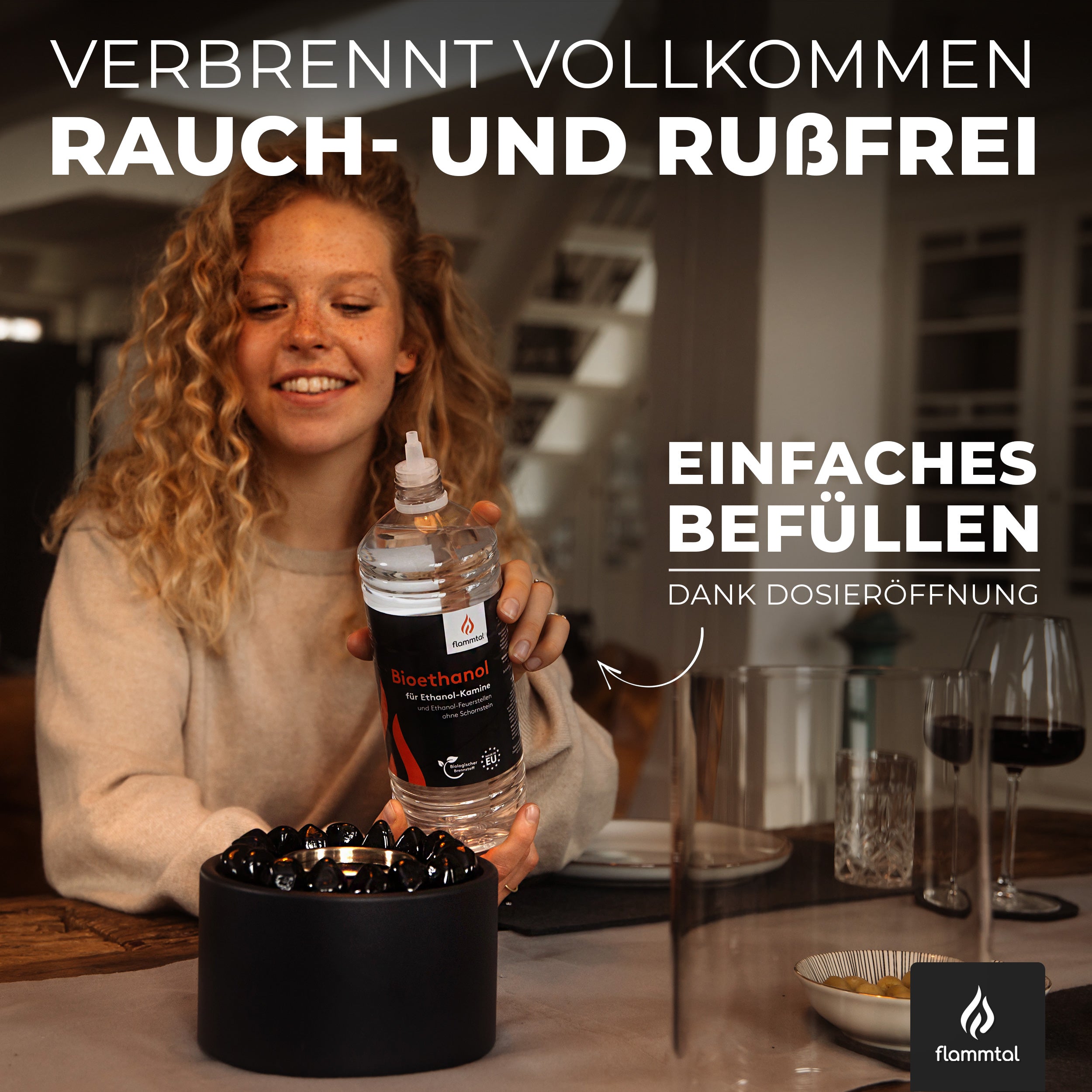 Flüssiges Bioethanol 96,6% (6 x 1 Liter)