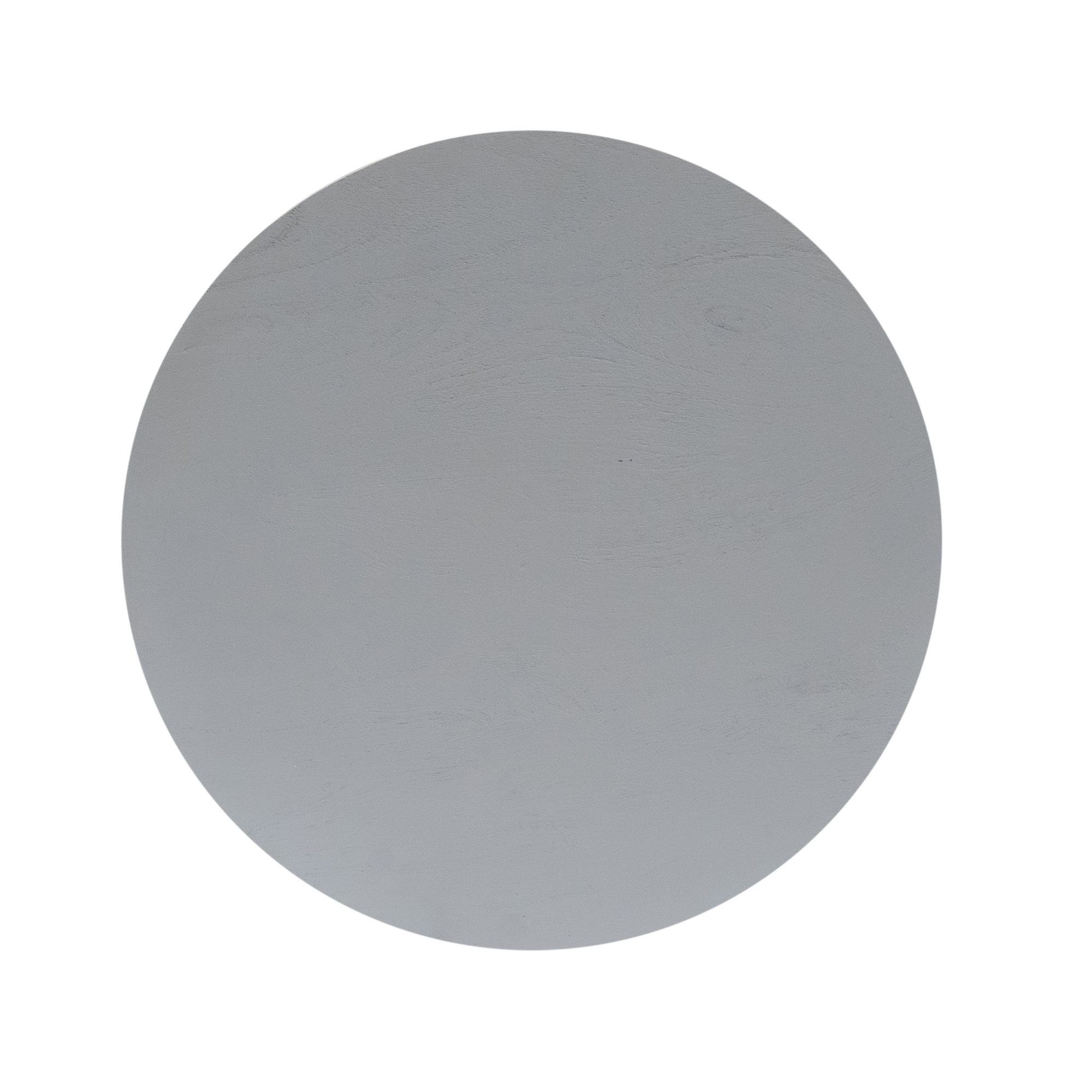 Couchtisch Sole – Runder Tisch mit vertikalem Lamellen-Design, 50 x 50 x 46 cm