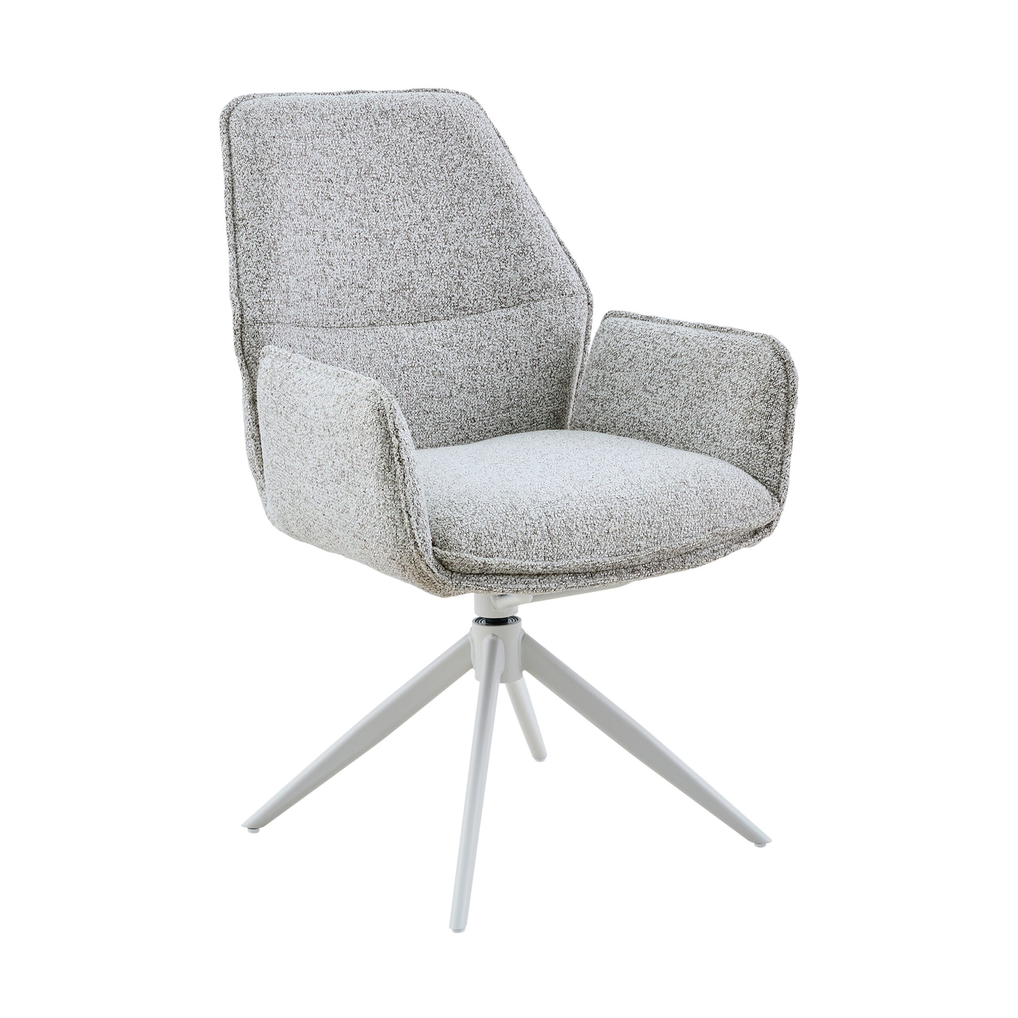 Esszimmerstuhl Hera | Hellgrau | Mit Armlehne